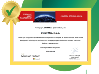 VerdIT z Certyfikatem SAM w obszarze oprogramowania Microsoft
